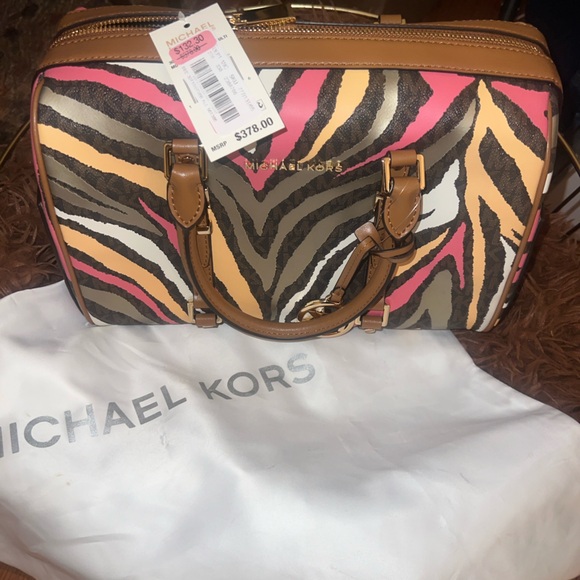 Michael Kors Multicolor Zebra Satchel - Picture 1 of 5
